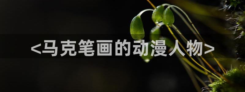 纯白的轮舞曲樱花动漫：<马克笔画的动漫人物>